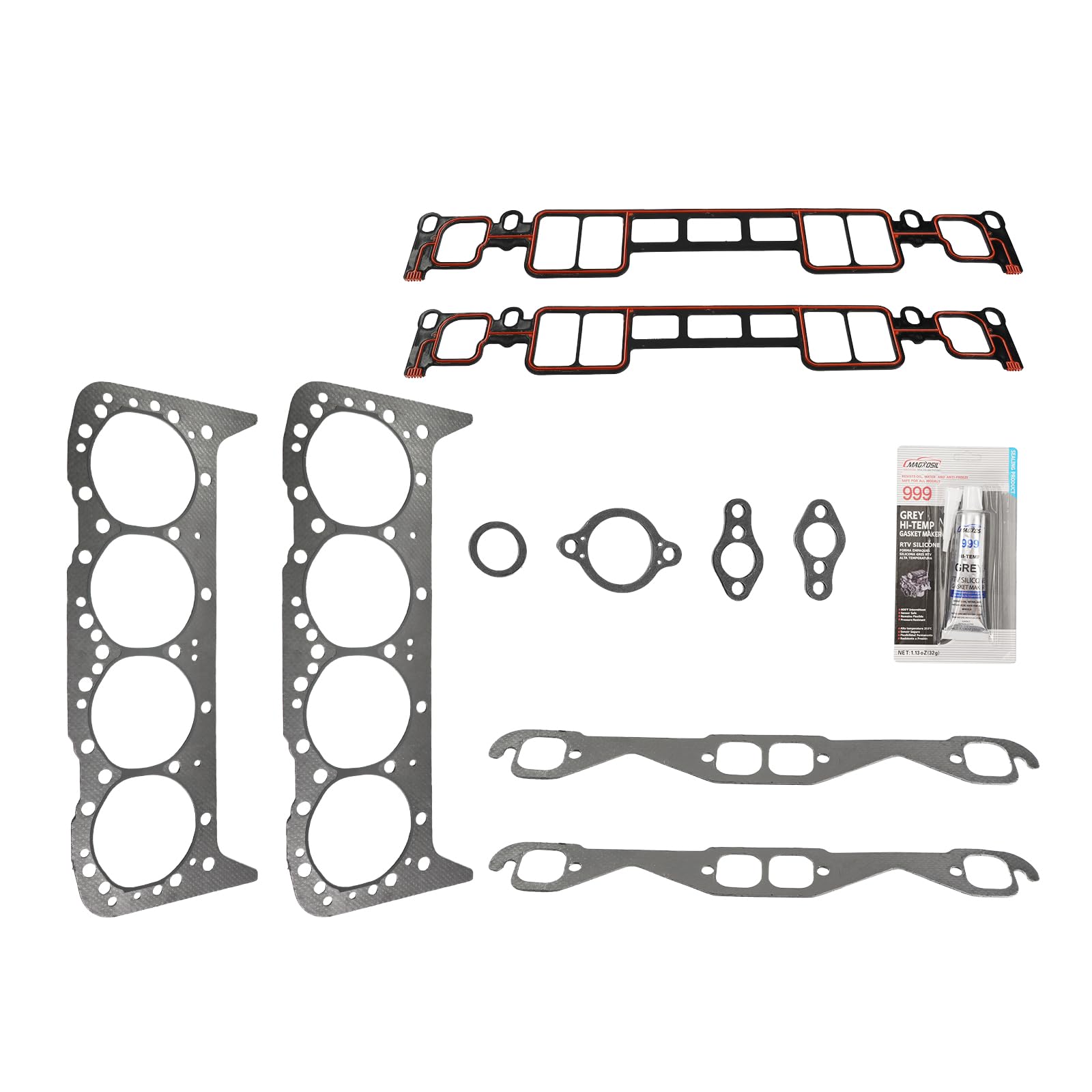 Torchbeam Head Gasket Set 27-75611A03, Fit for Mercruiser, Volvo Penta, Crusader, Marine, Engine Cylinder Head Gasket Kit