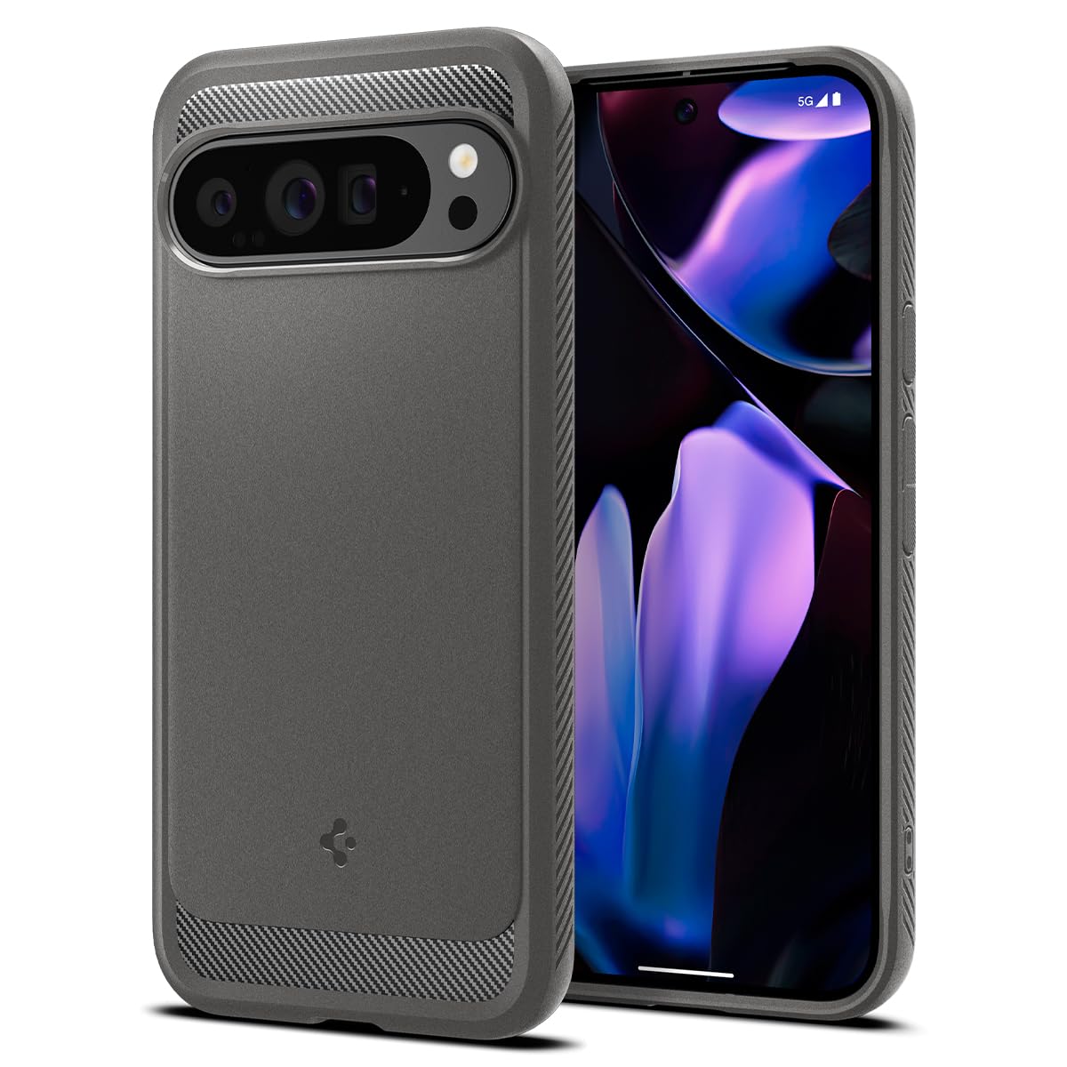 Rugged Armor designed for Google Pixel 9 Pro XL case cover - Marble Gray