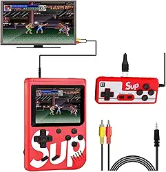 Game Portátil Sup Game Box Plus, 400 Jogos clássicos com Controle Multiplayer, Tela LCD, espelhamento da imagem e áudio na TV - Cor Aleatória