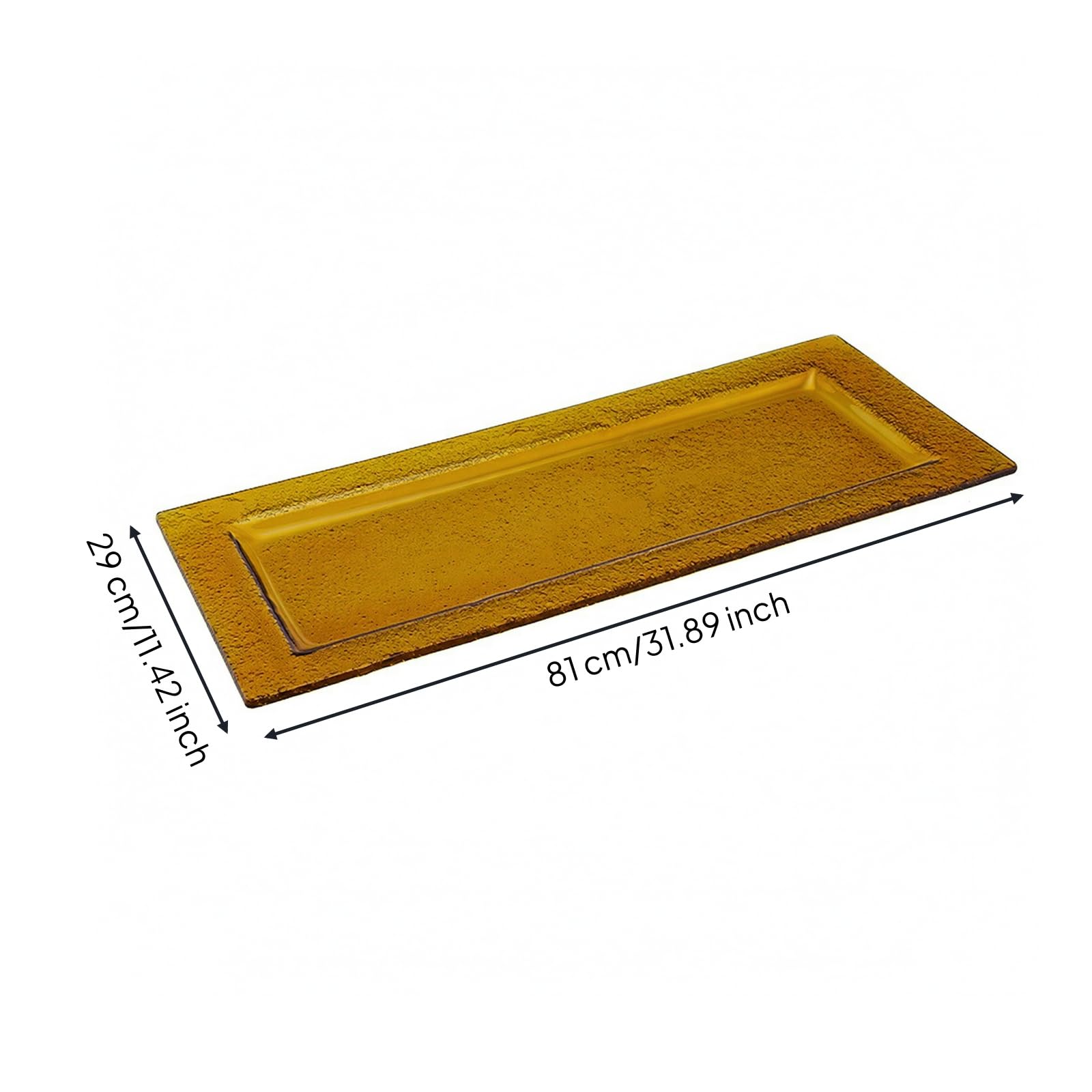 Qianly Vassoio da Esposizione per Pasticceria | Design Salvaspazio, Stabile, Alzata, per Buffet, Hotel, Pasticcerie , XL , Giallo