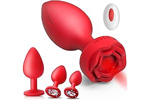 4Pcs Vibrating Butt Plug Remote Control Vibrators - Anal Plug Sex Toys