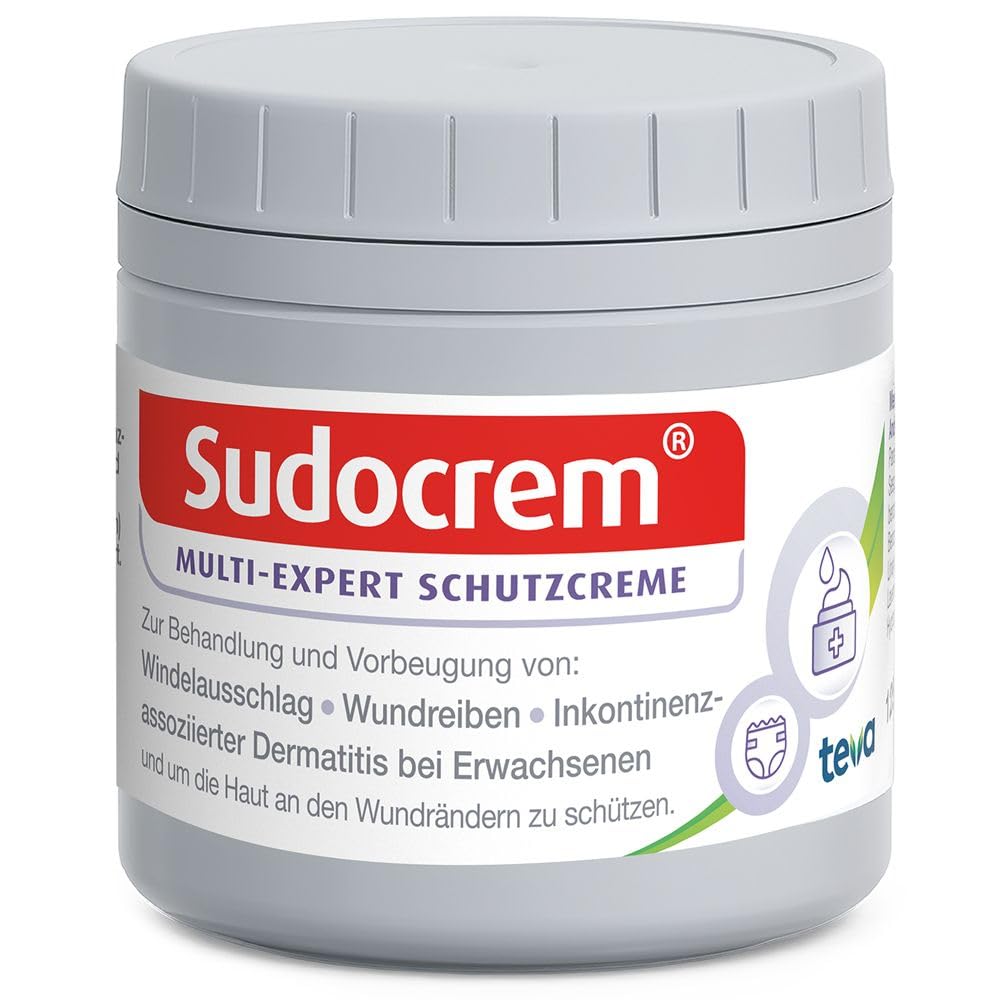 SUDOCREM - Regenerierende Windelsalbe, schützt empfindliche Babyhaut, speziell bei Windelausschlag (60g)