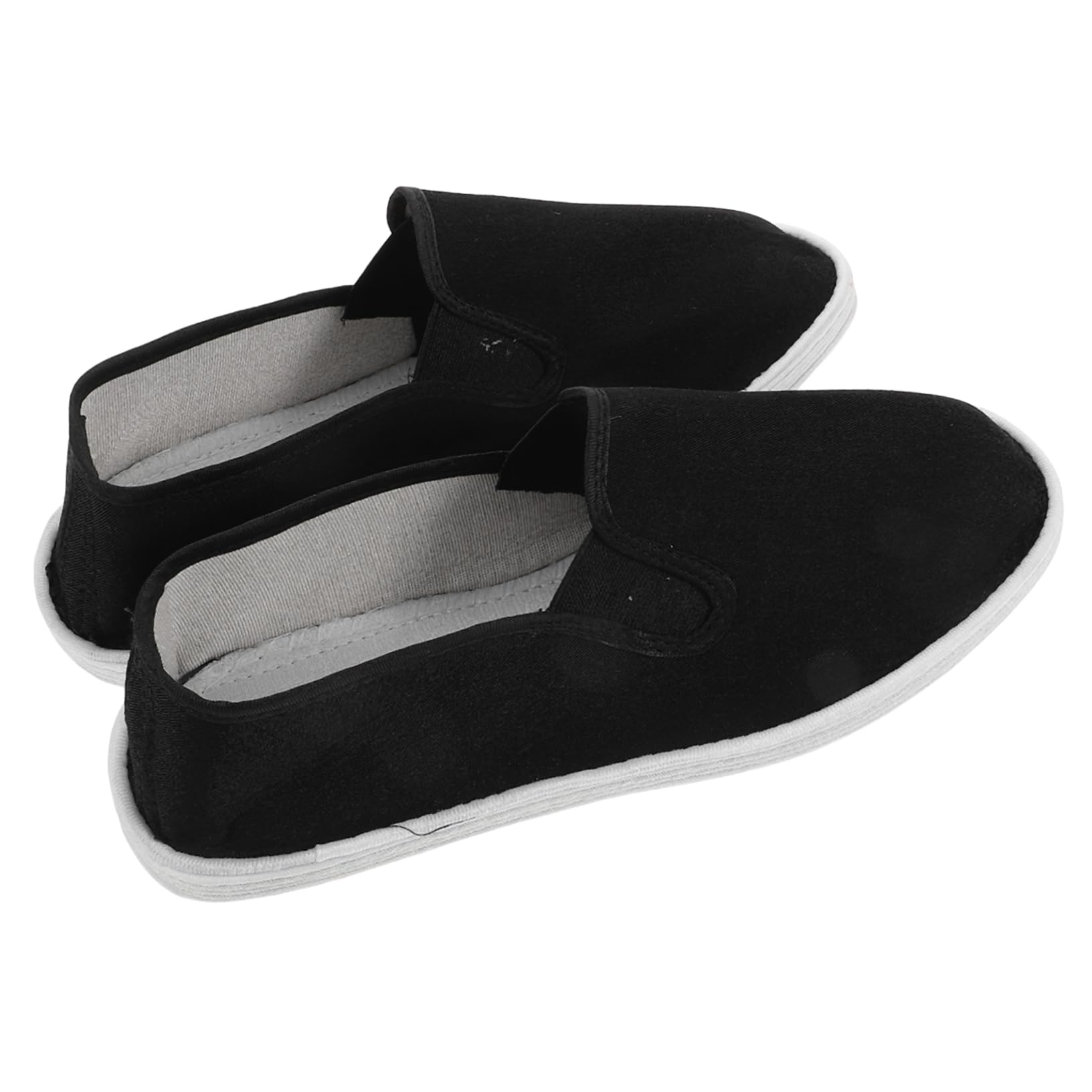 POPETPOP Womens Kung Fu Shoes Taichi Training Shoes Breathable Comfortable Handmade Cloth for Martial Arts Practice Black