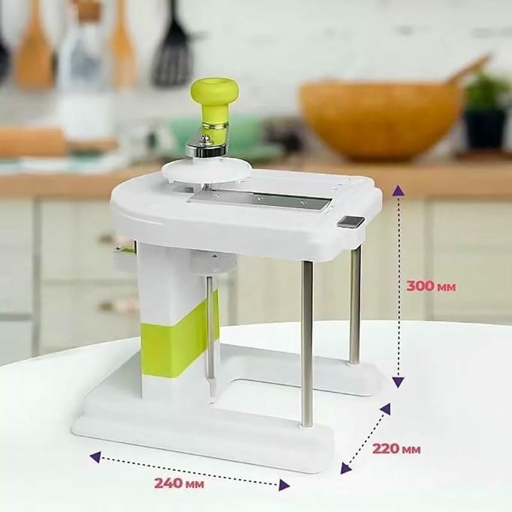 Cortadora de repollo, cortadora de verduras con 3 cuchillas de acero inoxidable, corta 5 kg en 5 minutos, perfecta para uso doméstico y restaurante