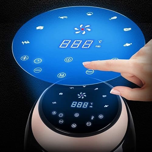 Miniatura 4 de RMENST Freidora de aire de 7 litros sin aceite, ajustes de temperaturatemporizador, incluye recetas de pantalla táctil digital con preajustes de