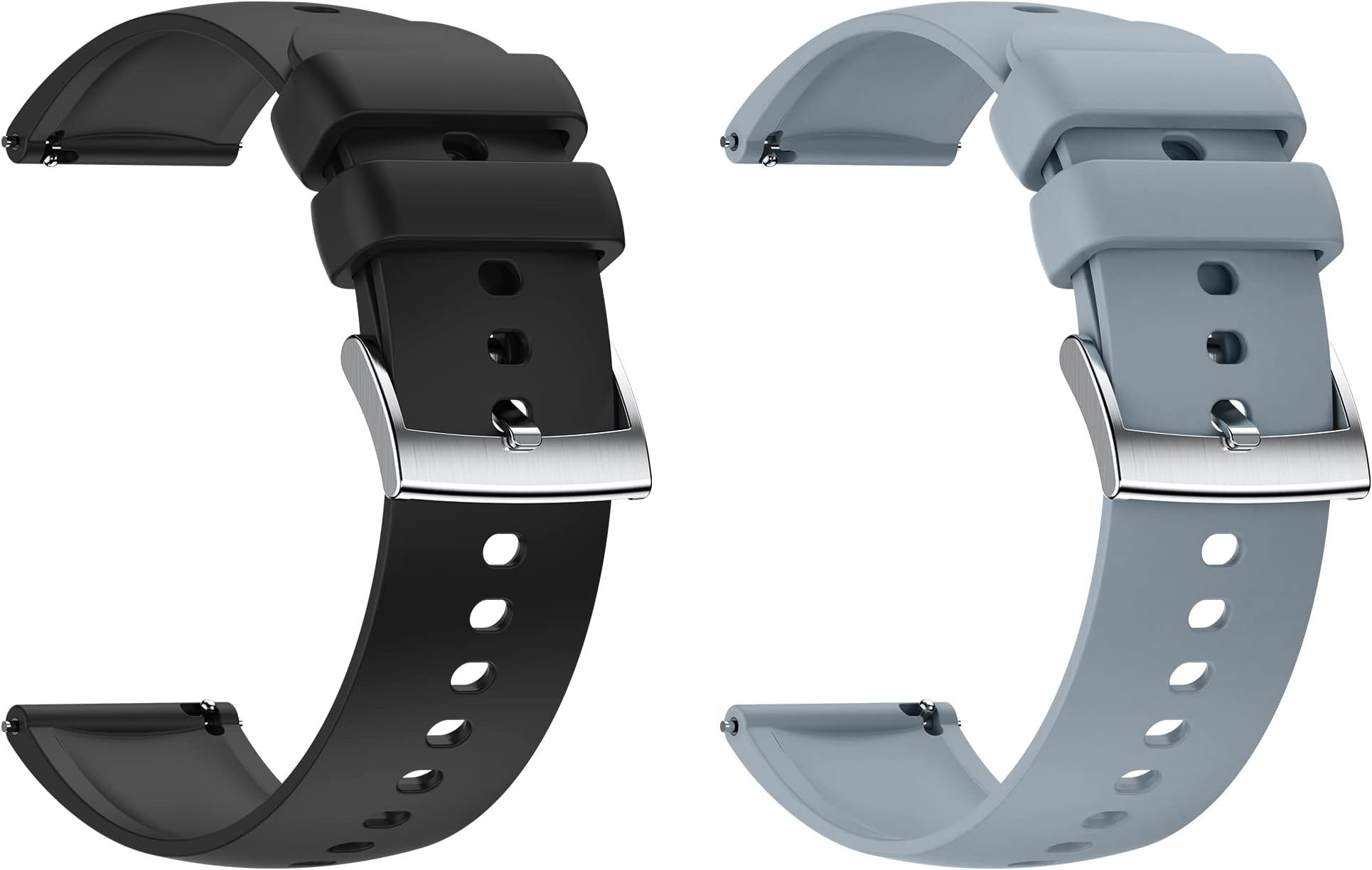 Popglory 22mm Smart Watch Bands P66 Smart Watches, Adjustable Replacement Smartwatch Straps, Quick Release Watch Straps Wristband Accessories for Men and Women