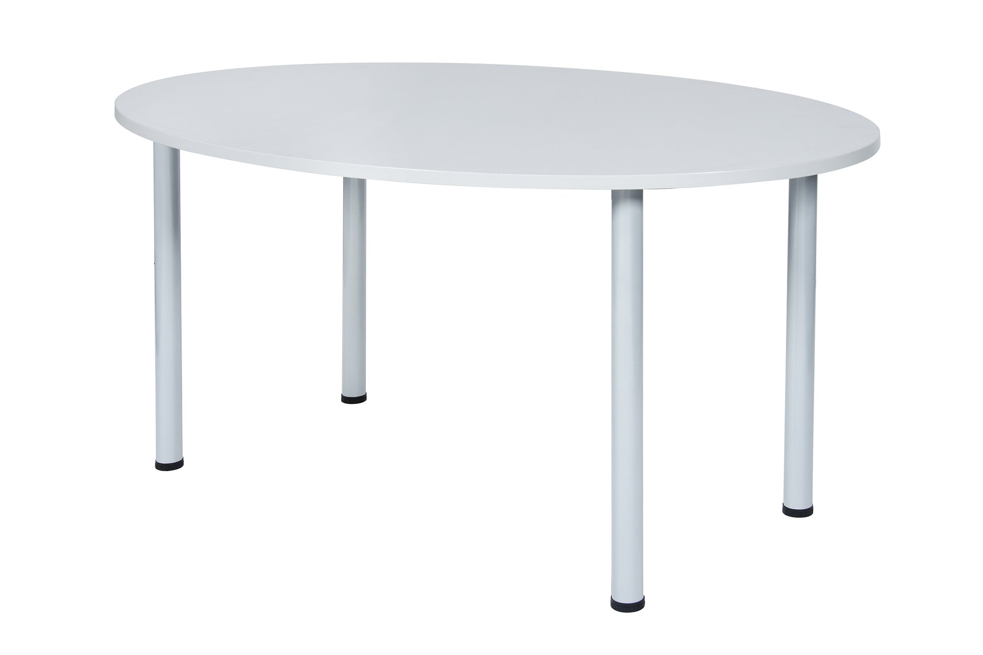 Besprechungstisch Schreibtisch Konferenztisch Oval Tisch Büromöbel Schreibtische (Lichtgrau, 170 x 110)