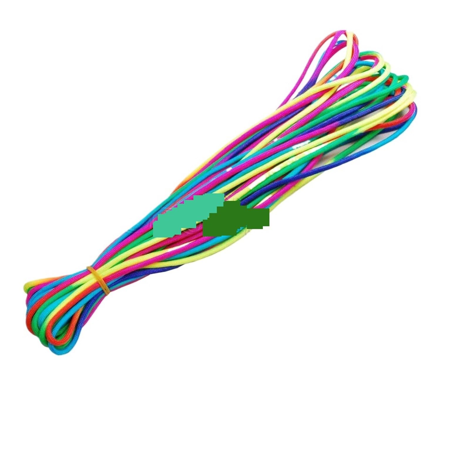 Paracord 3-100Meters 4mm Rainbow Rope 550 Parachute Cord Outdoor Climbing Camping Survival Equipment Paracord Bracelet DIY Accessories(15M(50FT))