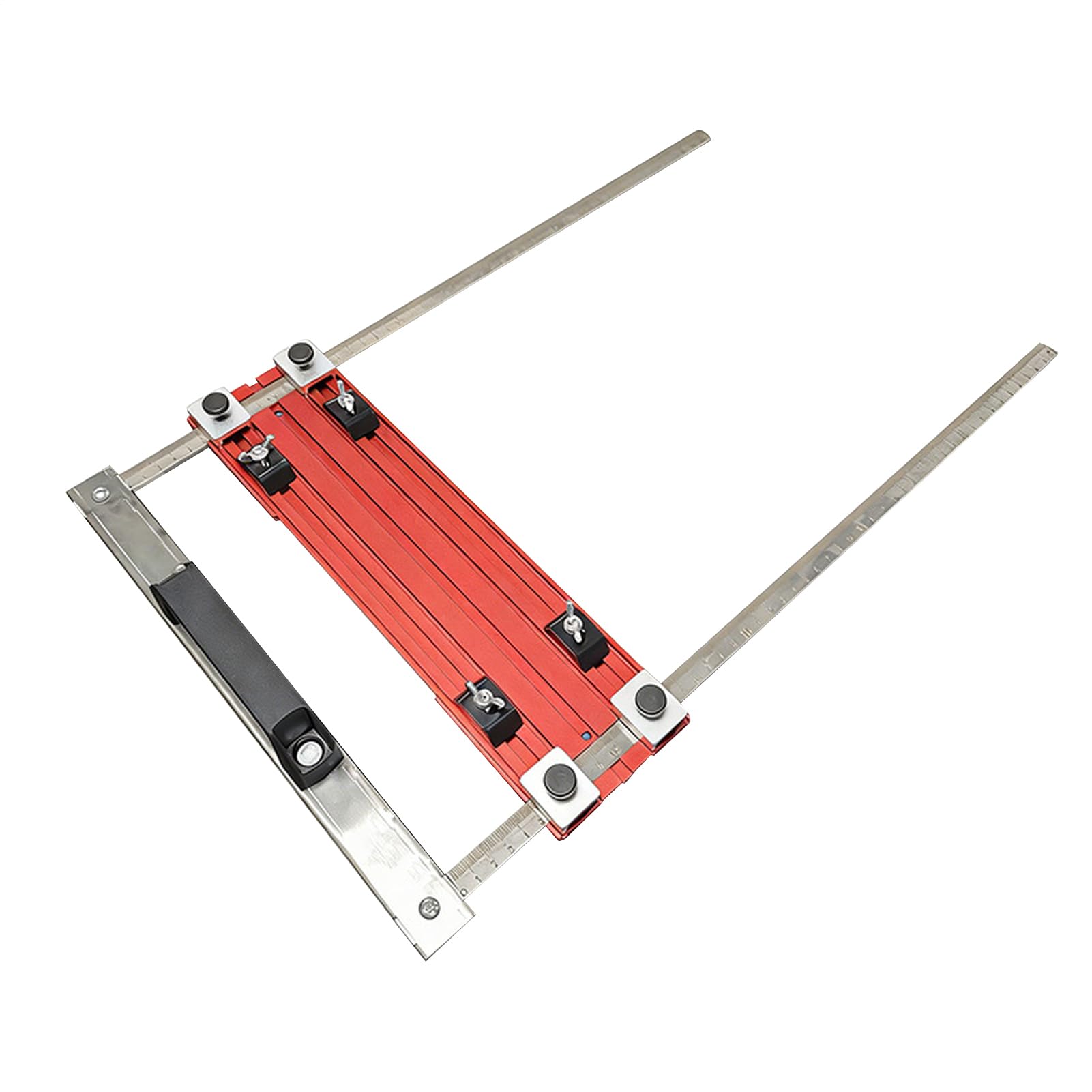 Guía de Borde para Posicionamiento Posicionador Ajustable para Tableros | Herramienta de Marco de Posicionamiento Modificado para Madera para Sierra Eléctrica Manual Cortar Madera Acabado de Muebl