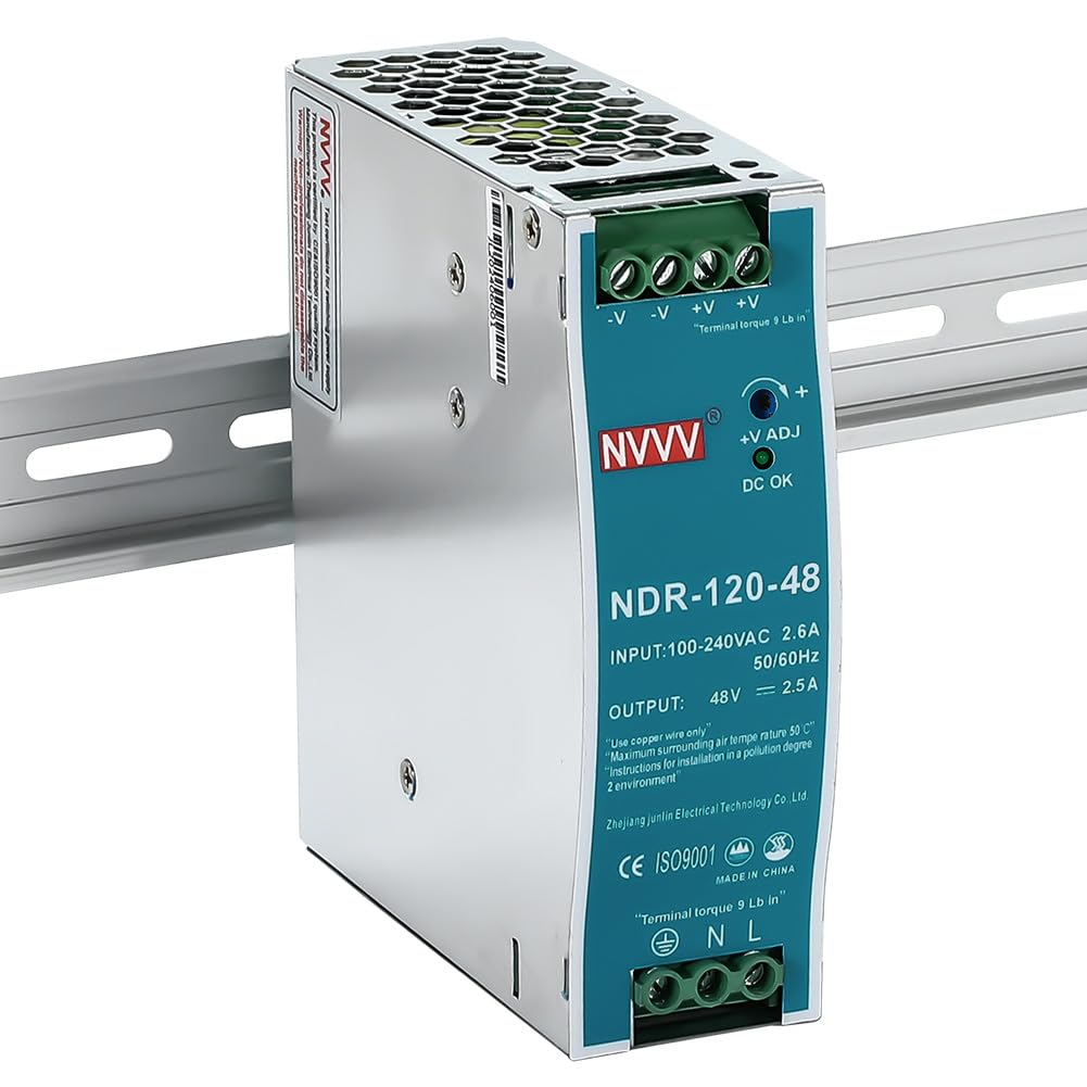 NDR-120-48 - Alimentatore di rete DIN RAIL 120 W, 48 V, 2,5 A