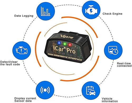 Miniatura 3 de Vgate iCar Pro BT3.0 OBD2 escáner lector de código Bluetooth herramienta de escaneo de diagnóstico para Android y Windows compatible con adaptador