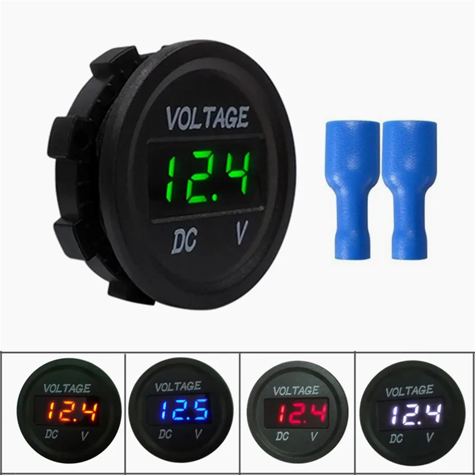 Voltmetro Digitale Per Auto E Moto 5V-48V - Display LED, Interruttore Tattile, Misura Batteria!