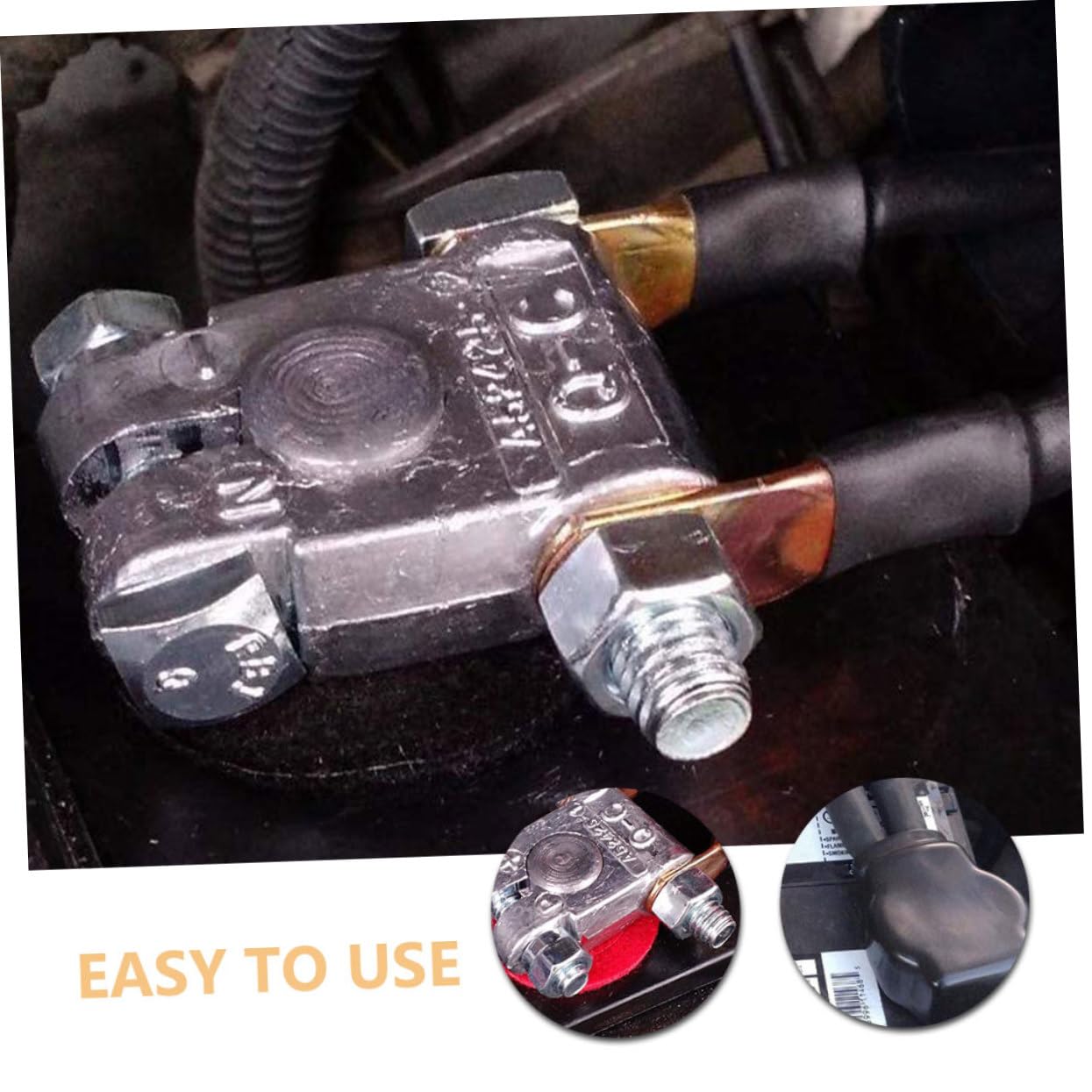 1paire Kit De Connecteurs De Borne De Batterie Lourds Accessoires Pour Véhicules Automobiles Avec Isolante Et Couvercles Pour Connexions Sécurisées
