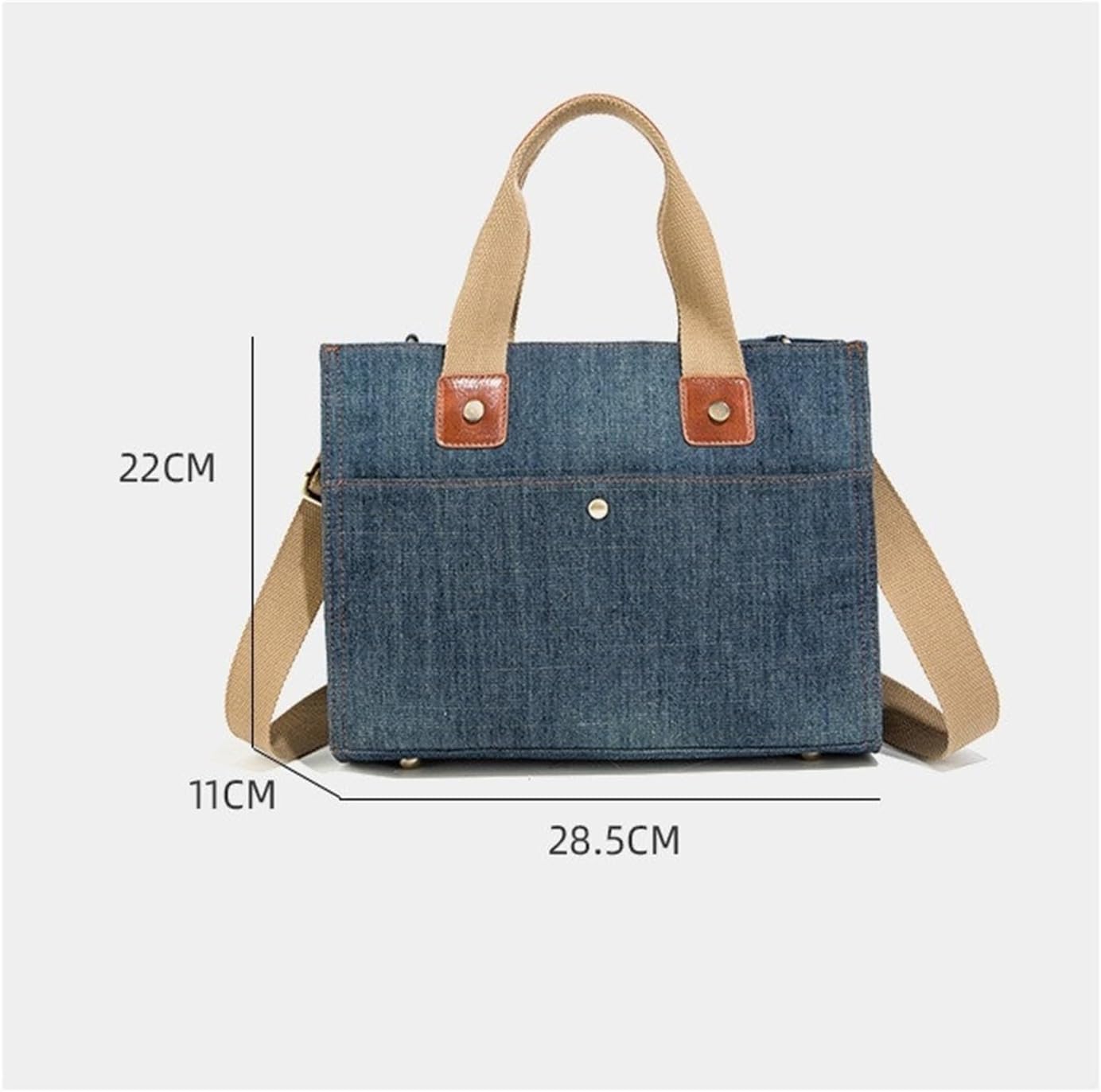 Borsa Jeans Donna Borsa in denim Borse in da donna a tracolla a ufficio for pendolarismo Blu