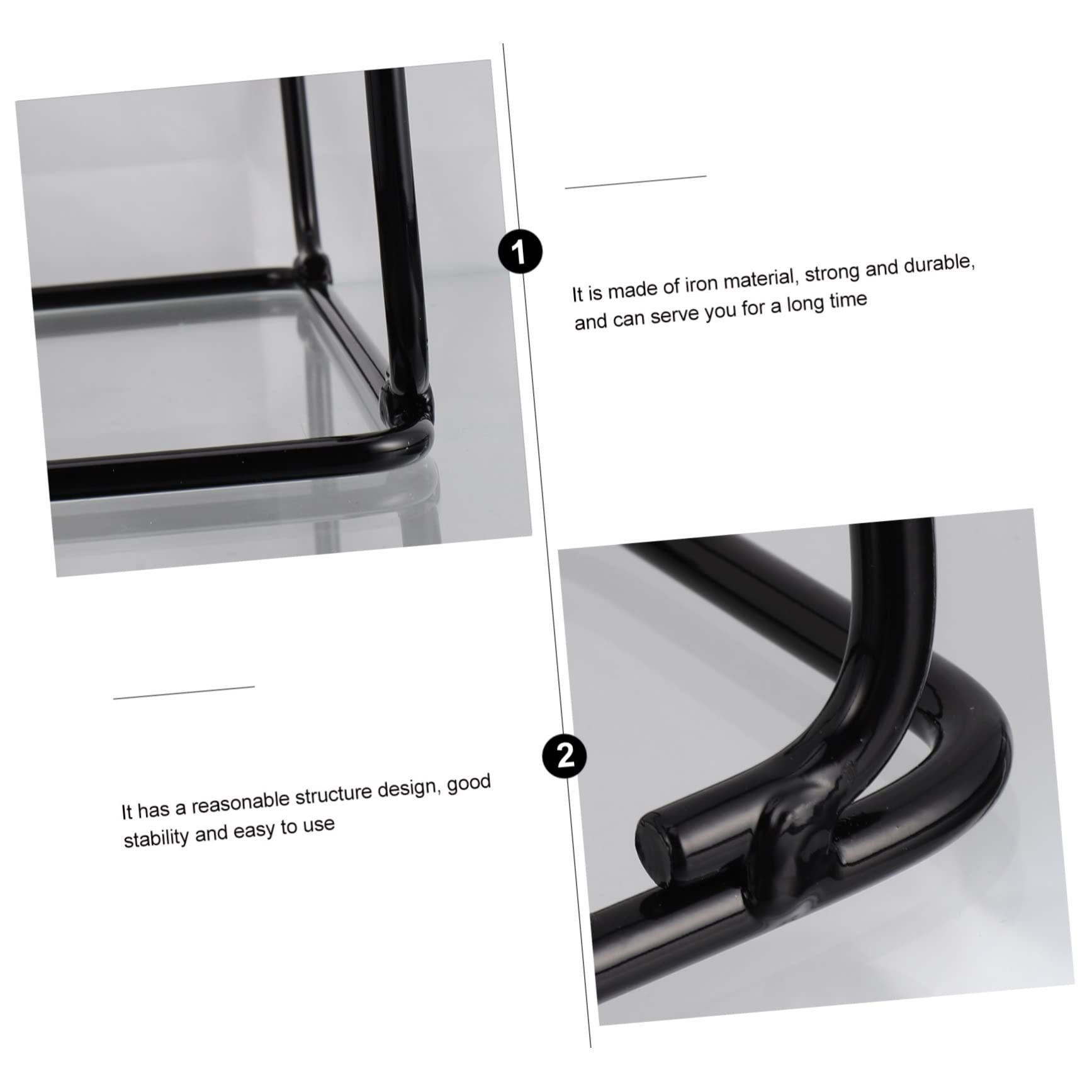 Porta Manubri in Ferro Nero, Supporto da Fitness 1 Pezzo
