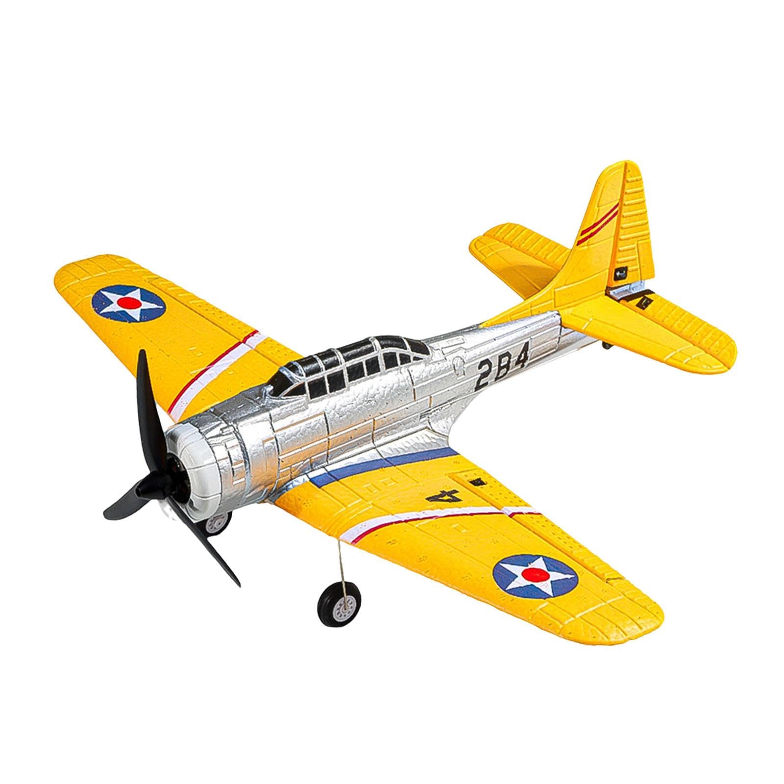 RC Avión Teledirigido de Espuma EVA con Cuatro Canales Motor Brushless Avanzado Giroscopio de Seis Ejes Estabilizador Funciones Acrobáticas y Fácil