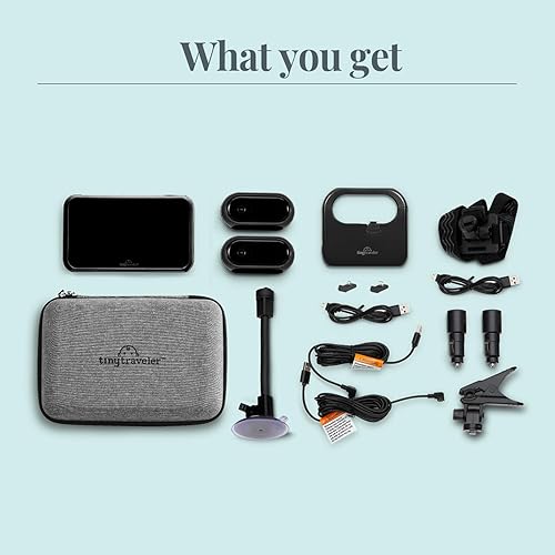 Miniatura 6 de Tiny Traveler Monitor de bebé de 5" con 2 cámaras y 1 cargador portátil negro