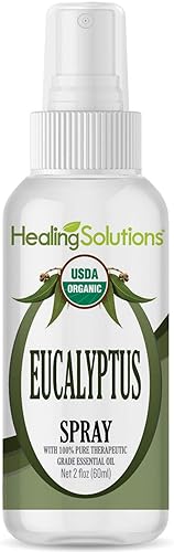 Miniatura 1 de Spray de menta orgánica  Agua infundida con aceite esencial de menta  Certificado Orgánico USDA  Botella de 2 onzas por Healing Solutions