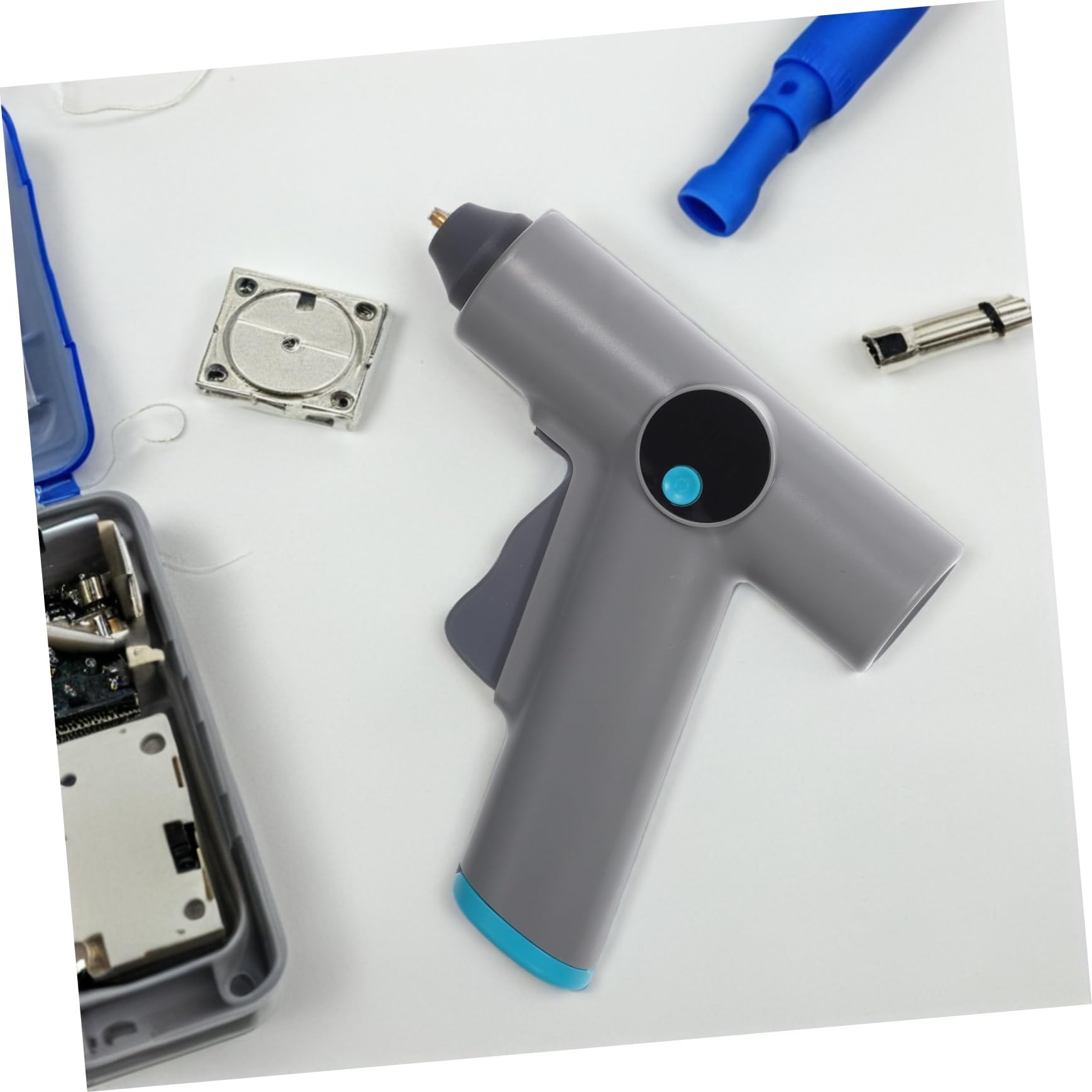 Pistola per Colla a Caldo senza Fili Ricaricabile con Controllo Digitale | Design Compatto e Leggero, Regolazione Precisa della Temperatura, per Riparazioni Domestiche e Lavori Creativi