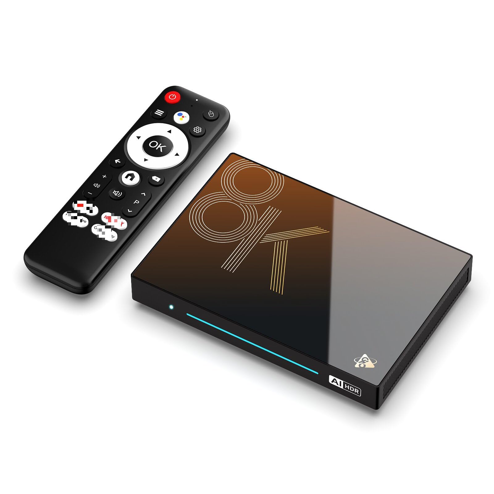 Boîtier TV Android 14.0, H96 Max M9S 8 Go De RAM 128 Go De ROM RK3576 avec Double WiFi 2,4 G/5,8 G, BT 5.0+ Quad-Core 64 Bits 4K/8K UHD H.265 Ethernet LAN 3D Set Top TV Box,8gb+128gb