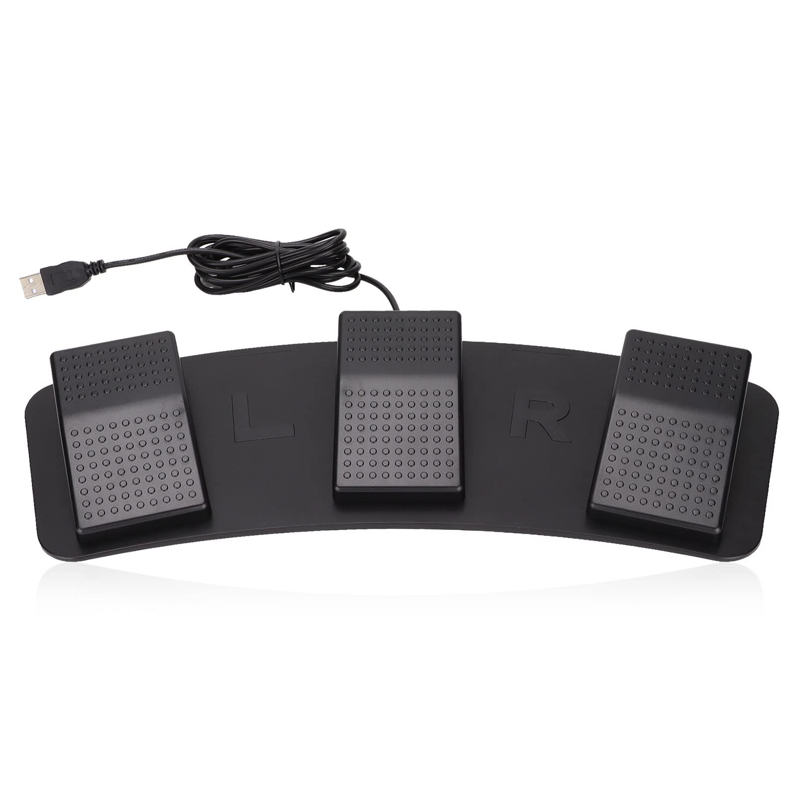 Pedal de Interruptor de Pie Triple USB, PC Interruptor de Pie Triple Teclado de Computadora de Computadora Programable Pedal de Pie USB Triple Ergonómico Multifuncional, para((interruptor mecánico))