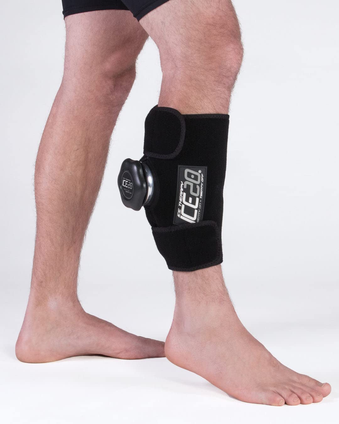 ICE20 Bownet Ankle, Elbow, Small Knee Ice Pack - Knees Real Ice Therapy - Ice Pack for Knee with Cold Compression - Wrap Around Entire Knee (Black, Single Ice Bag) (ICE-Elbow/Sm Knee)
