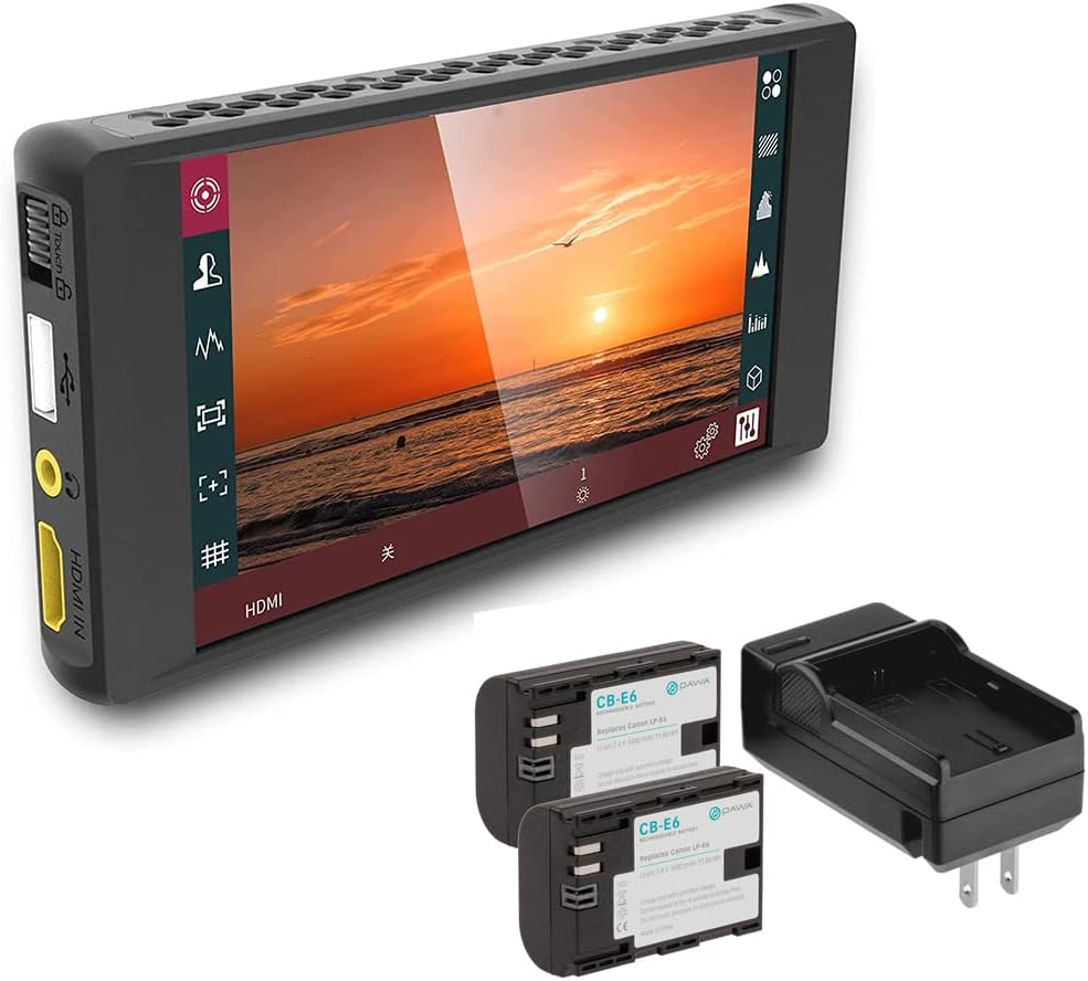 Amazon.com : Portkeys PT6 Touchscreen HDMI Camera Field Monitor (6 ...