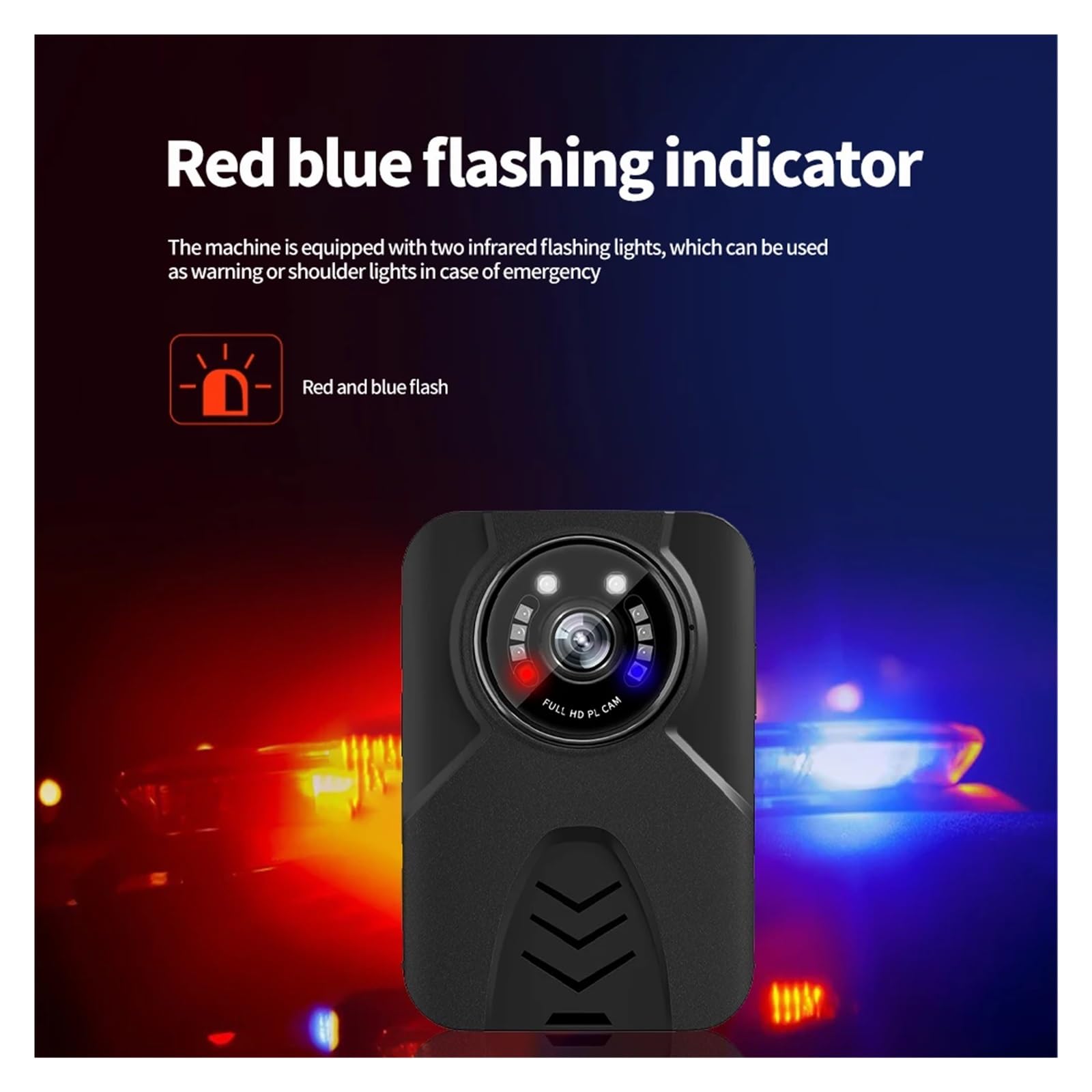 Body Camera, YSW-Q11 Telecamera for il corpo HD 1080P montata sul Registrazione video di sicurezza Visione notturna indossabile Mini telecamera for della polizia(32GB)
