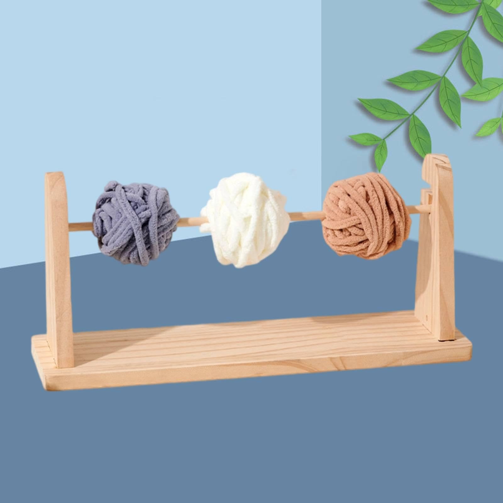 Organizzatore di Nastri in Legno, Porta Nastri, Supporto per Bobina, Dispenser, Accessorio per Lavori Creativi con Robusta Struttura in Legno, Salvasp