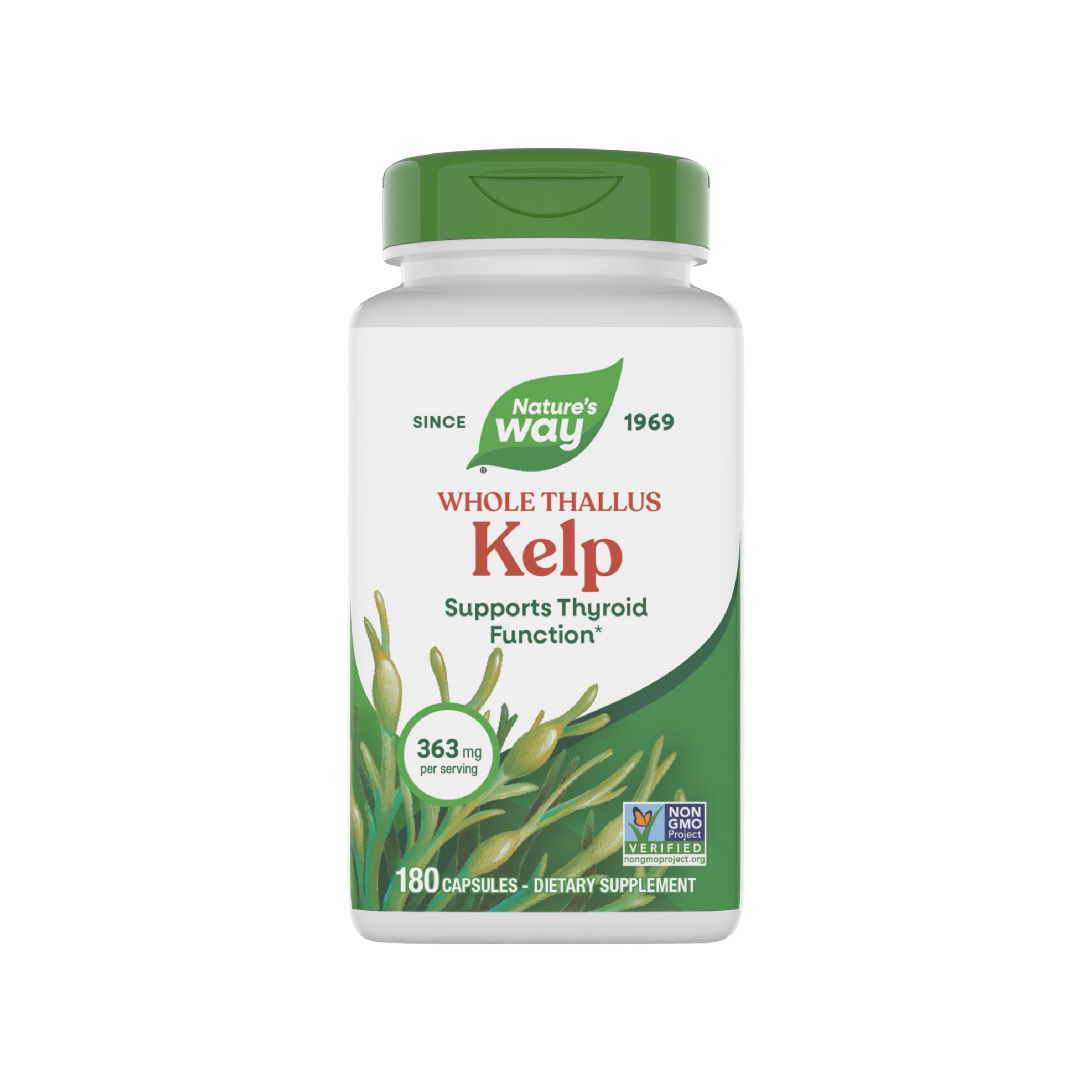 Nature's Way Kelp 600 mg - 180 Veg Capsules
