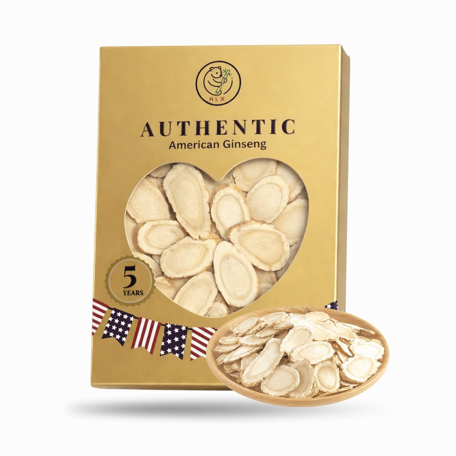 HLX American Ginseng Slices, 4 Ounce