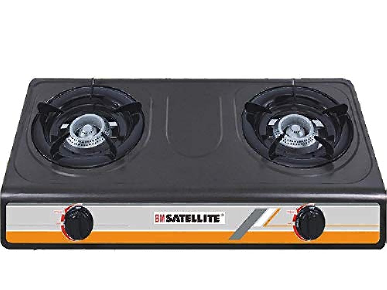 BMSATELLITE 2 BURNER TEFLON GAS STOVE