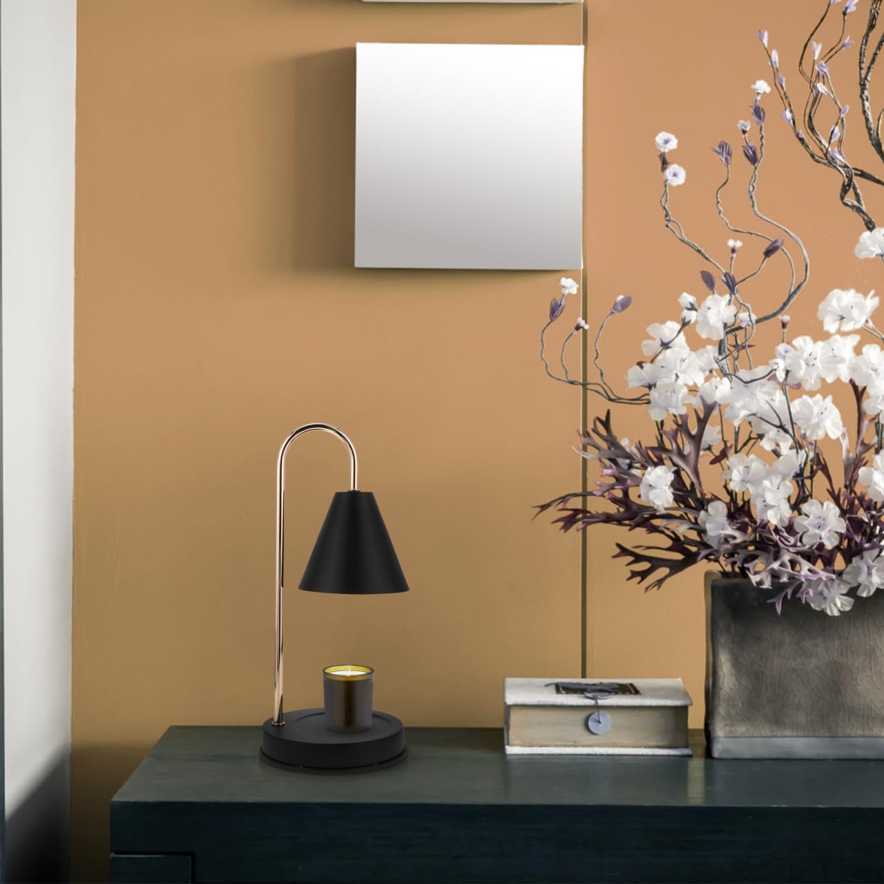 Ciieeo Lámpara De Repuesto Para Calentador De Velas Candle Lamp Para Derretir Cera Decoración Nórdica De Metal Y Plástico Lámpara De Mesa Para Dormitorio Y Salón