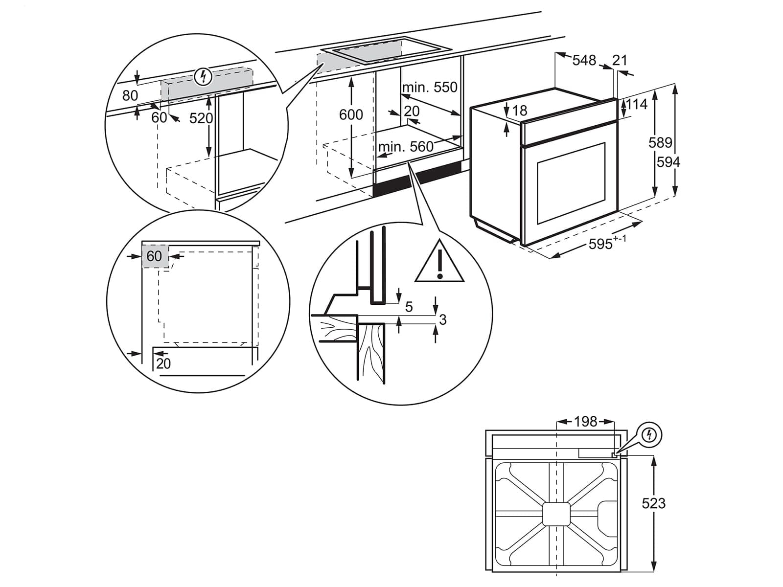 AEG BSK774121M Dampfbackofen / SteamCrisp – mit Dampfunterstützung / Pyrolyse – Selbstreinigung / Kerntemperatursensor / Touch-Bedienung / Grillfunktion / A+ / Edelstahl mit Antifingerprint