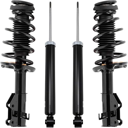 Miniatura 55 de Detroit Axle - Kit de amortiguadores de 4 puntales para Ford Escape 14-19, 2 puntales delanteros con resorte helicoidal 2 amortiguadores traseros