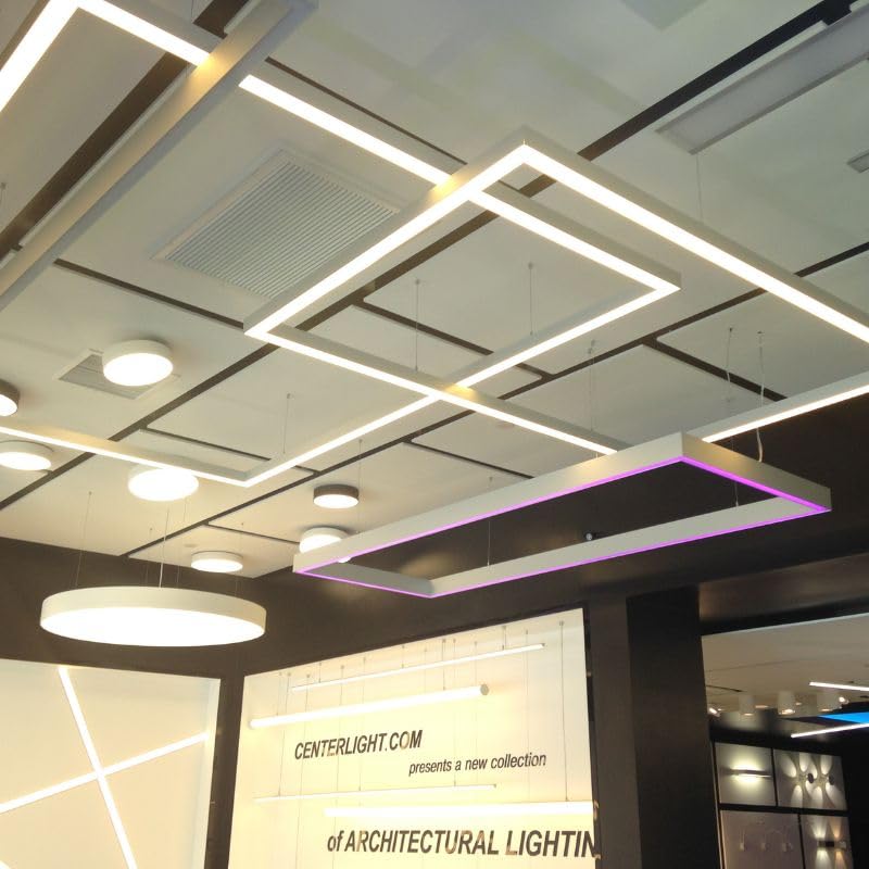 Pack De 10 Réglettes LED Suspendues 120 Cm - 35W, 3500 Lm, Blanc 4000-5500K - Installation Facile, éclairage Puissant Et économique - Garantie 2 Ans - 7