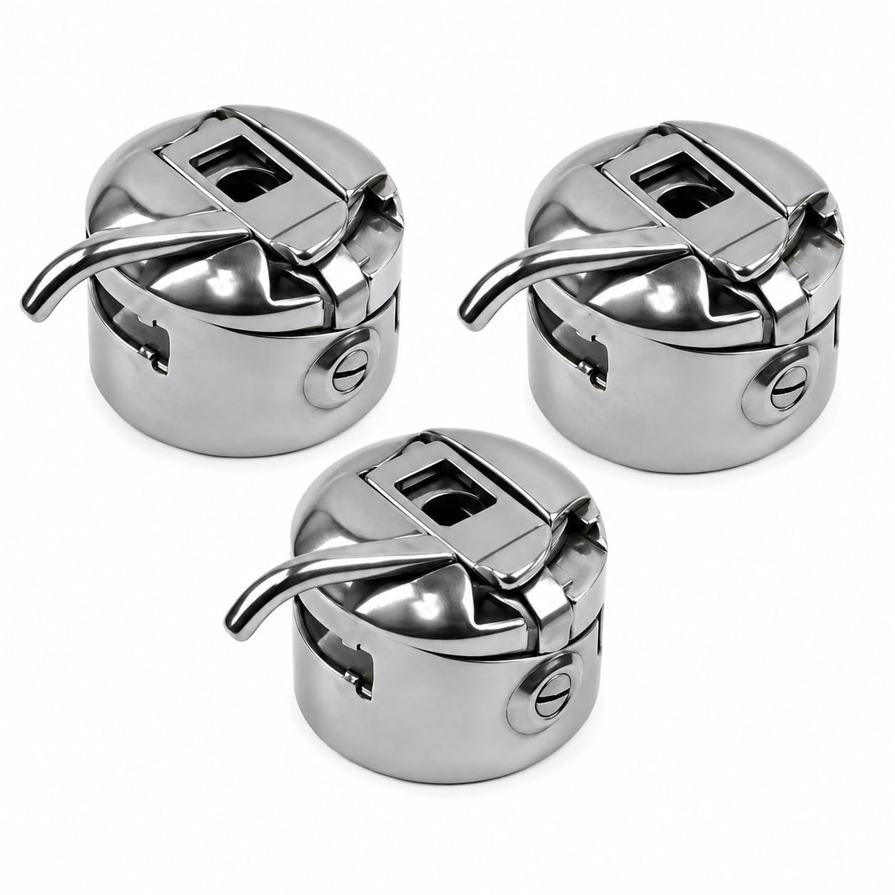 Original Bobbin Case (Set of 3) Compatible with Singer, Usha, Brother & All Front-Loading Automatic Sewing Machines | Durable Steel Bobbin Holder for Sewing Machine, Bobbins & Accessories-picture-29