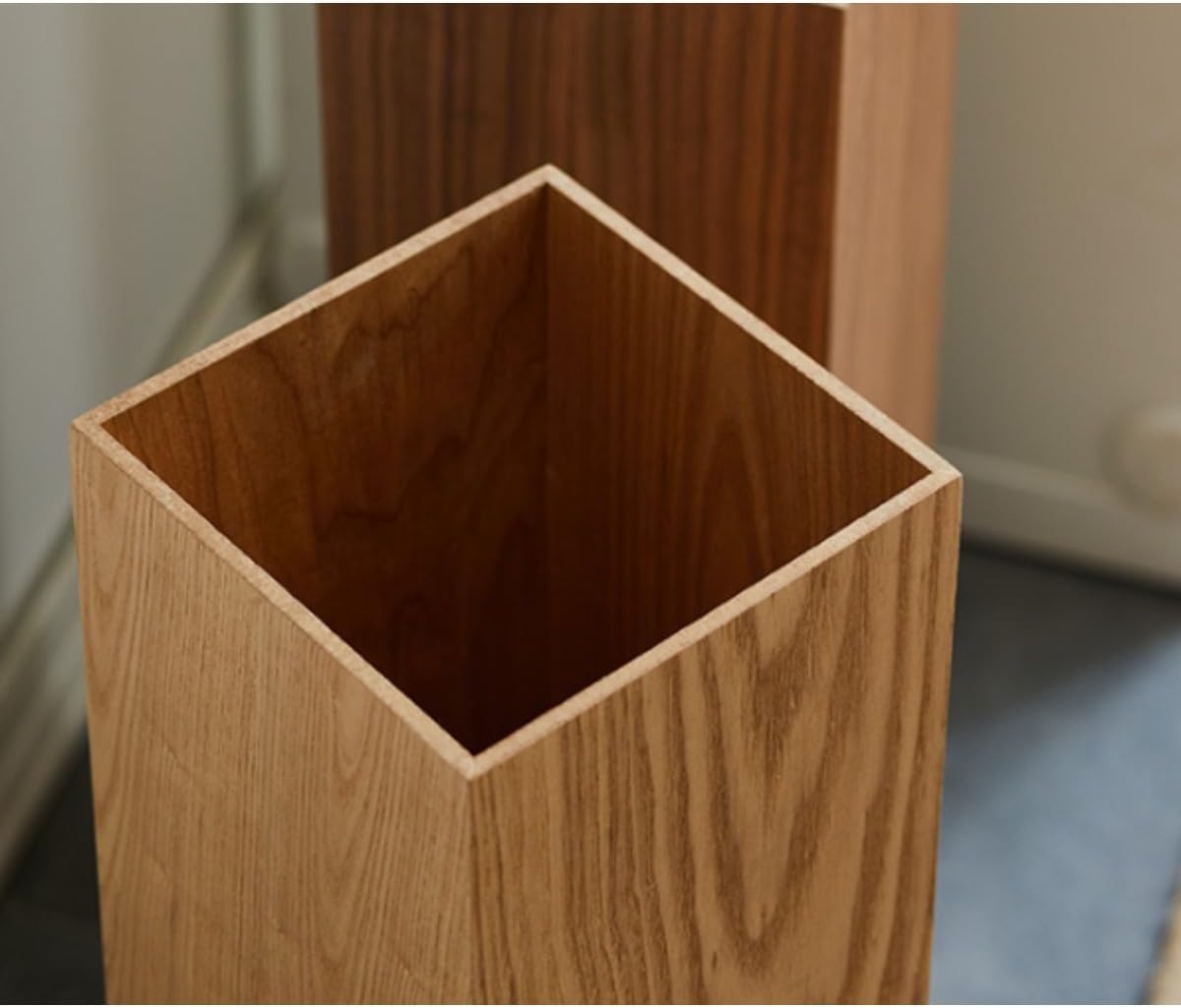 玄関用の和風傘立て。家庭用、商業用、ヴィンテージウッド、ホテル・ゲストハウスの傘立て、収納に最適です。 (クルミ,16*16*50c