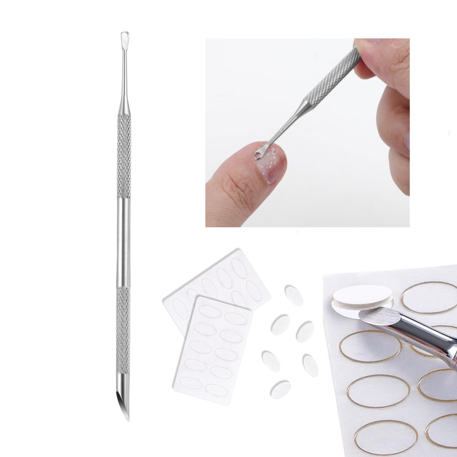 HaimiLiya Pretreatment Cuticle Pusher, Russian Manicure Pretreatment Nail Pushers