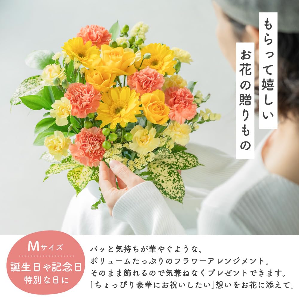 Amazon｜THE WOW カラフルガーデン アレンジメント 【S／M／Lサイズ