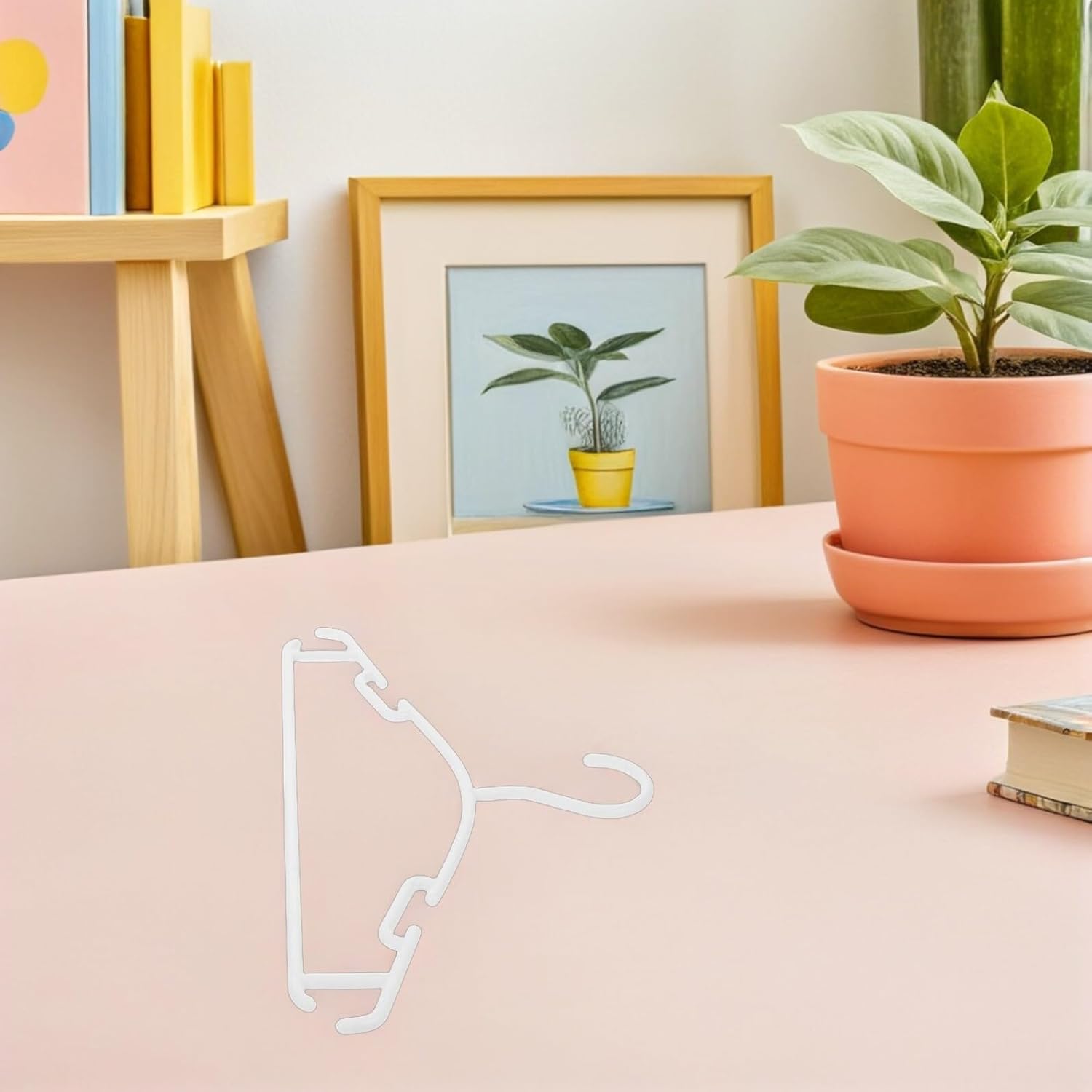 40pcs Clothes Hangers for Newborn, Thickened Non-Slip Plastic Mini Hangers, White Childrens Clothes Rack for Nursery and Closet Organization