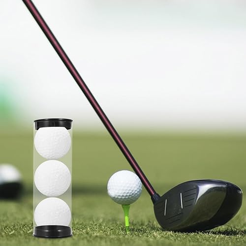 Miniatura 6 de HANABASS 4 piezas de pelota de tenis transparente para latas de golf, recipiente de plástico transparente para tenis, tubo de tenis de plástico