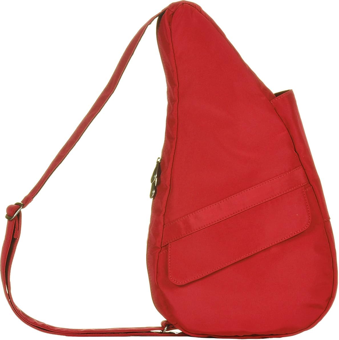 AmeriBag 17" Microfiber Healthy Back Bag Ergonomic Crossbody Sling for Everyday Use, Travel & Walking Comfort (Red) - Image 2