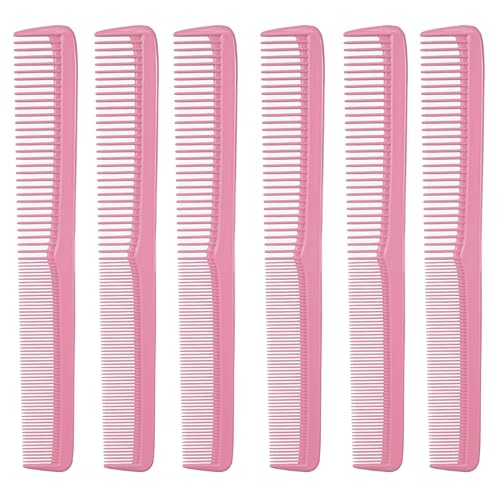 #150 - Juego de 6 peines para el cabello, corte de peluquería, peines de bolsillo para hombres y mujeres, para estilistas, barba, bigote. Fabricado