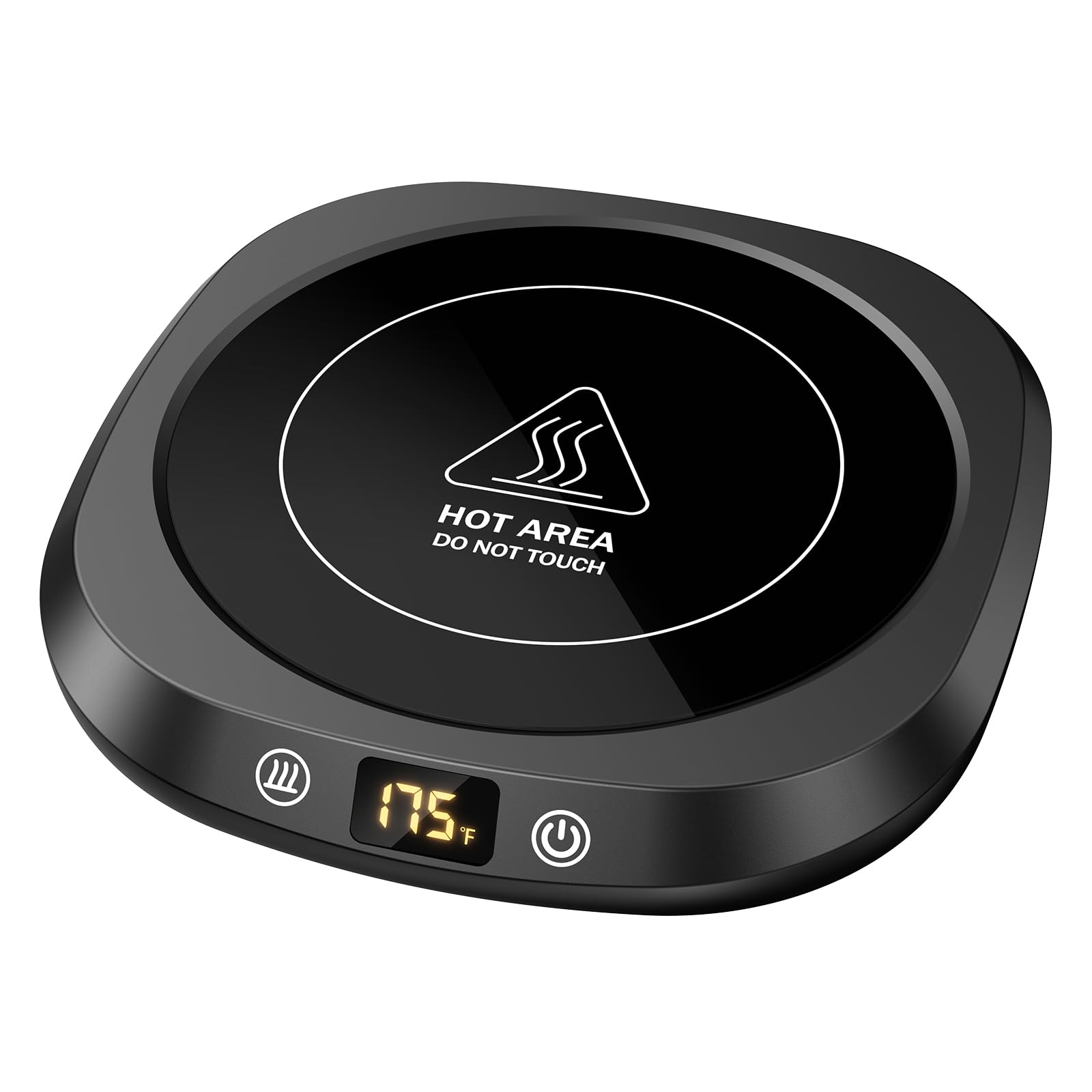 Mug Warmer - Upgrade Coffee Warmer Fastest Heating & Highest Temperature, 5 Temp Settings & 1-12H Timer, Cup Warmer with LCD Display for Precise Temperature, Coffee Mug Warmer for Coffee, Tea, Water