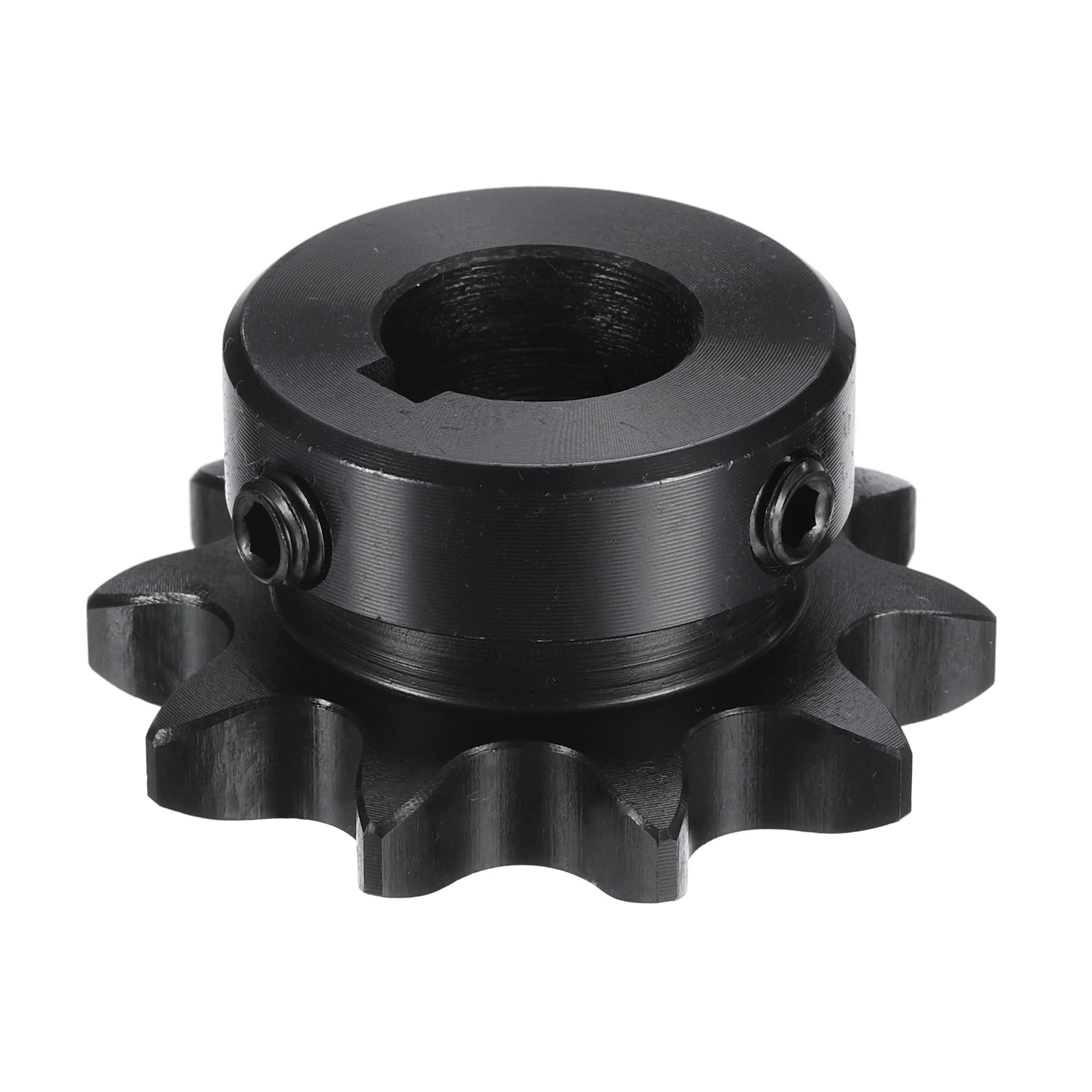 uxcell #40 Chain Roller Sprocket B Type, 1-1/8" Bore 14 Tooth Single Strand Chain Sprocket, Carbon Steel, Keyway with Set Screws