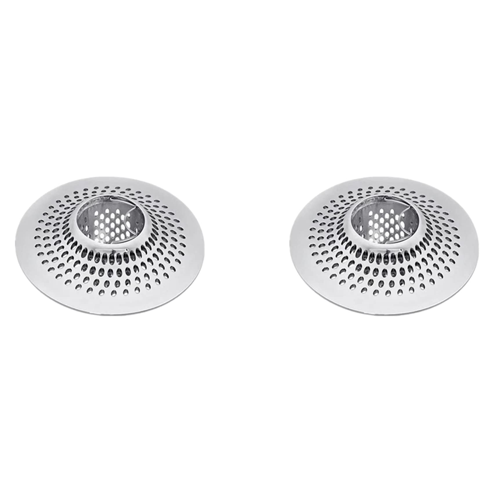Jnchdghwa 2X Drain Hair Catcher Tub Drain Protector Strainer, Bathtub Shower Drain Hair Trap/Stopper, Tub Drain Hair Catcher