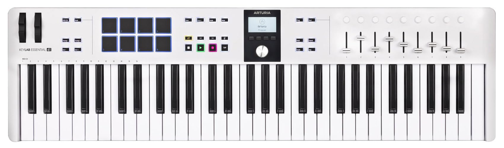 Amazon.com: Arturia KeyLab Essential 61 MK3 White Bundle: 61-Key