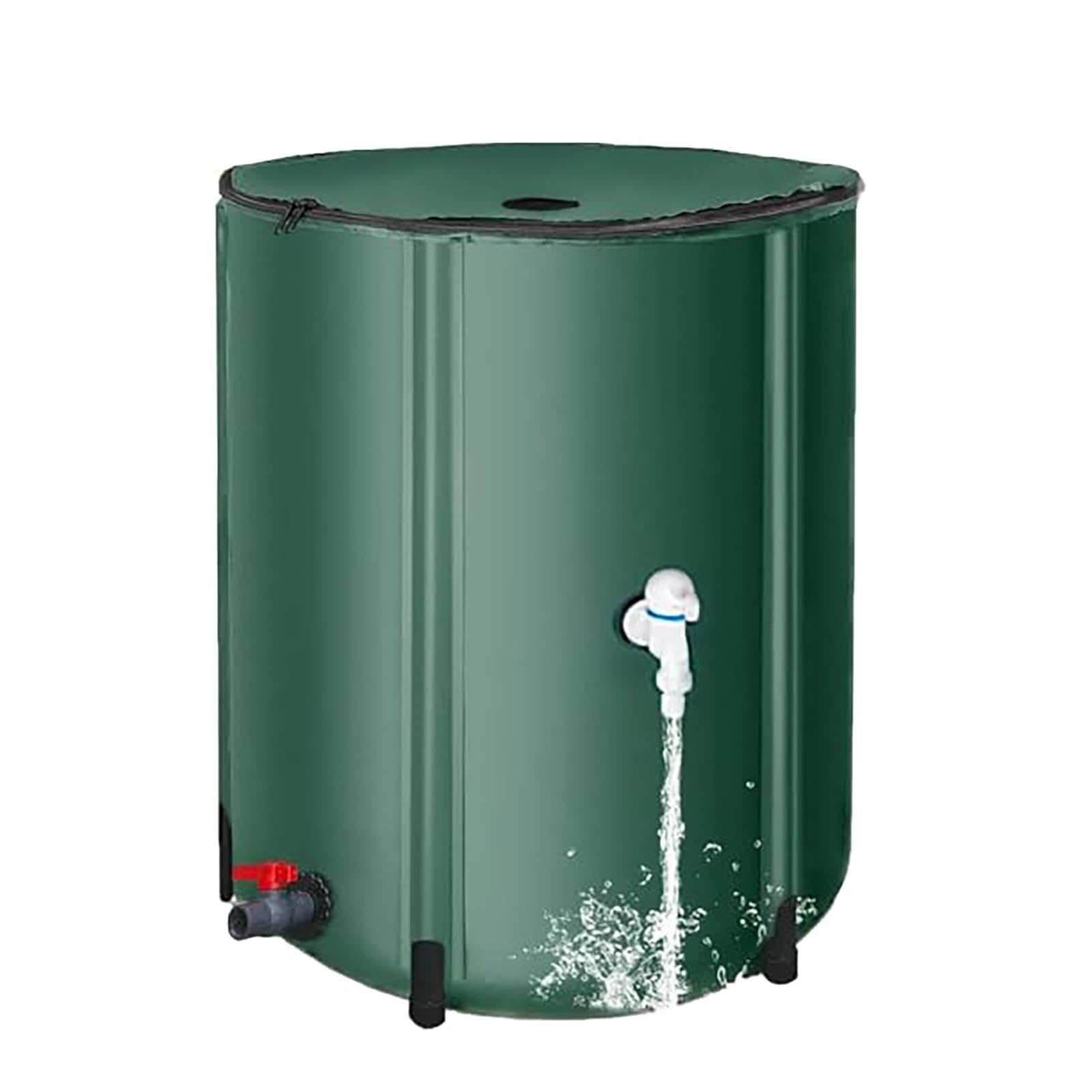 Contenitore pieghevole per acqua piovana, sistema portatile di raccolta dell'acqua piovana per grondaia, serbatoio di grande capacità