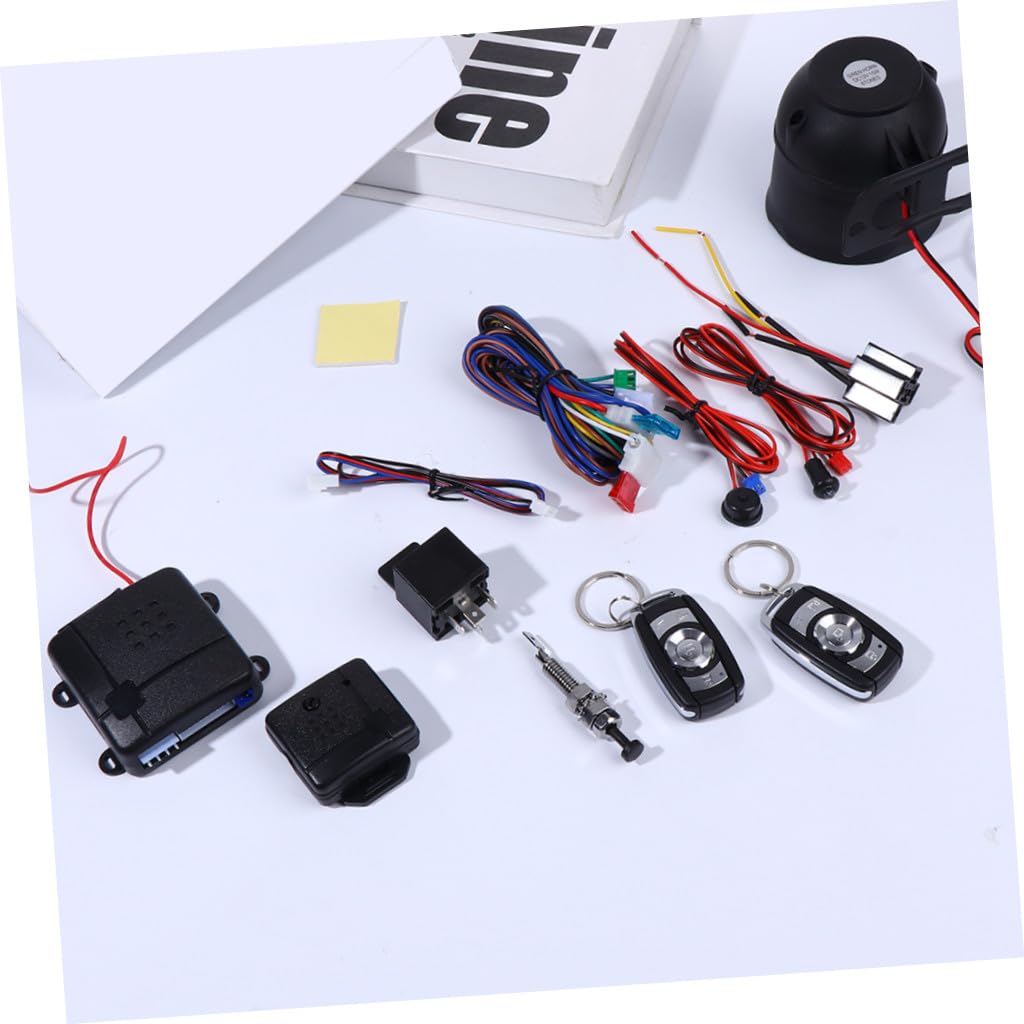 ULTECHNOVO Système Antivol Automobile Alarme pour Voiture, Kit Portable de Sécurité, Activation Automatique, Compatible Verrouillage Central, Protection le Vol, Usage Automobile Quotidien